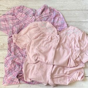 Celestial Dreams XL Women’s Grandma Style Nightgown Pajamas Set X Large Pink 2pk